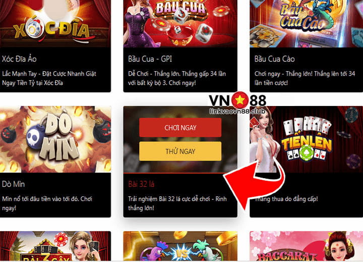 Bài 32 Lá Là Gì? Hướng Dẫn Cách Chơi Bài 32 Cards Chi Tiết Tại VN88 7 Nhấn chọn bài 32 cards